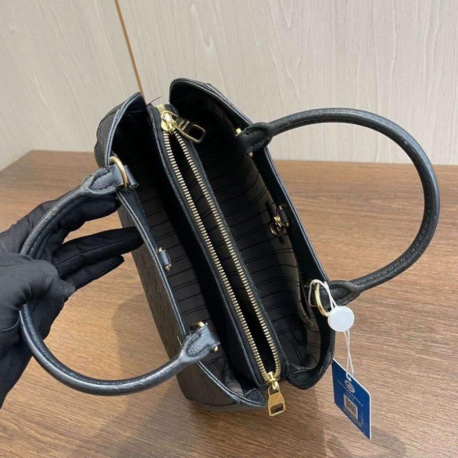 路易威登/Louis Vuitton 黑色全皮蒙田 BB-5
