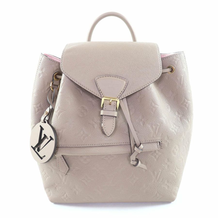 路易威登 M45410 Montsouris PM Tourterelle Monogram Empreinte 雙肩包/背包,附防塵袋,西班牙製造,女士款-0