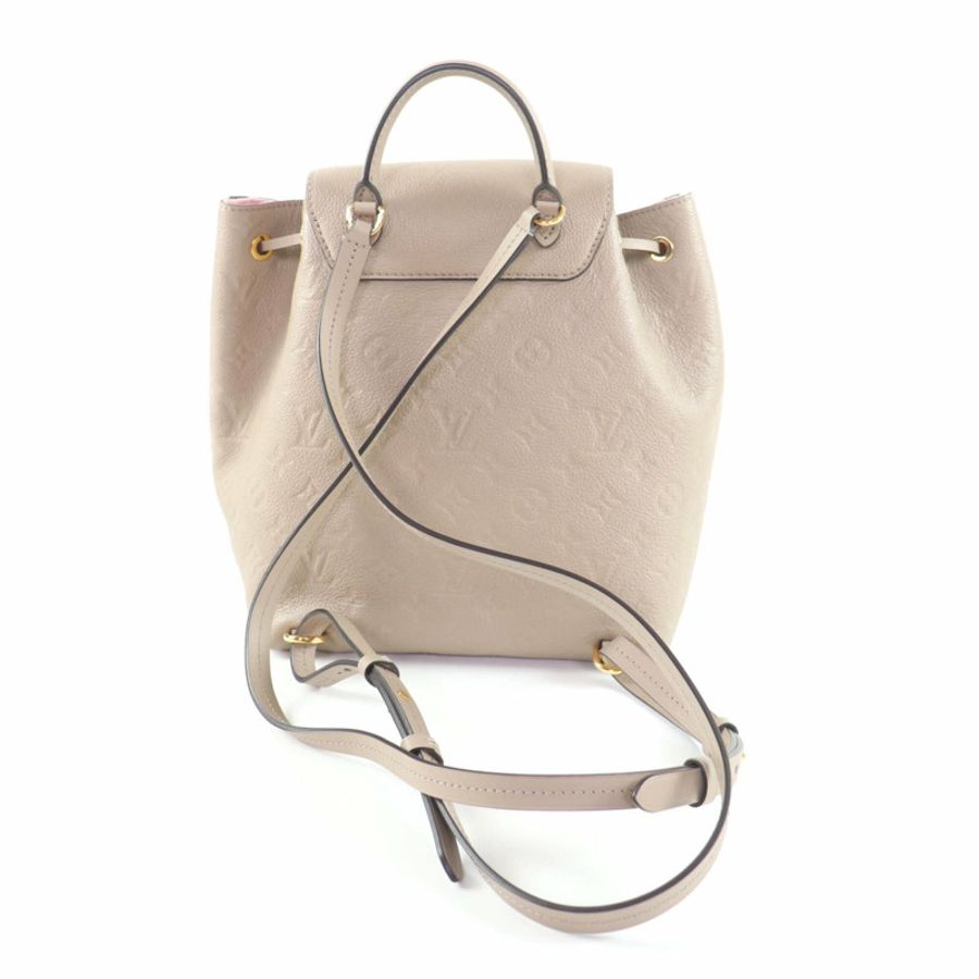 路易威登 M45410 Montsouris PM Tourterelle Monogram Empreinte 雙肩包/背包,附防塵袋,西班牙製造,女士款-2