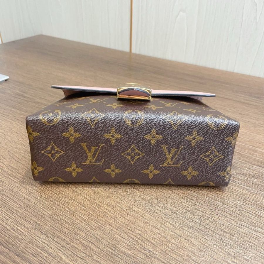 路易威登/Louis Vuitton Locky BB老花拼粉色 鎖頭包-4