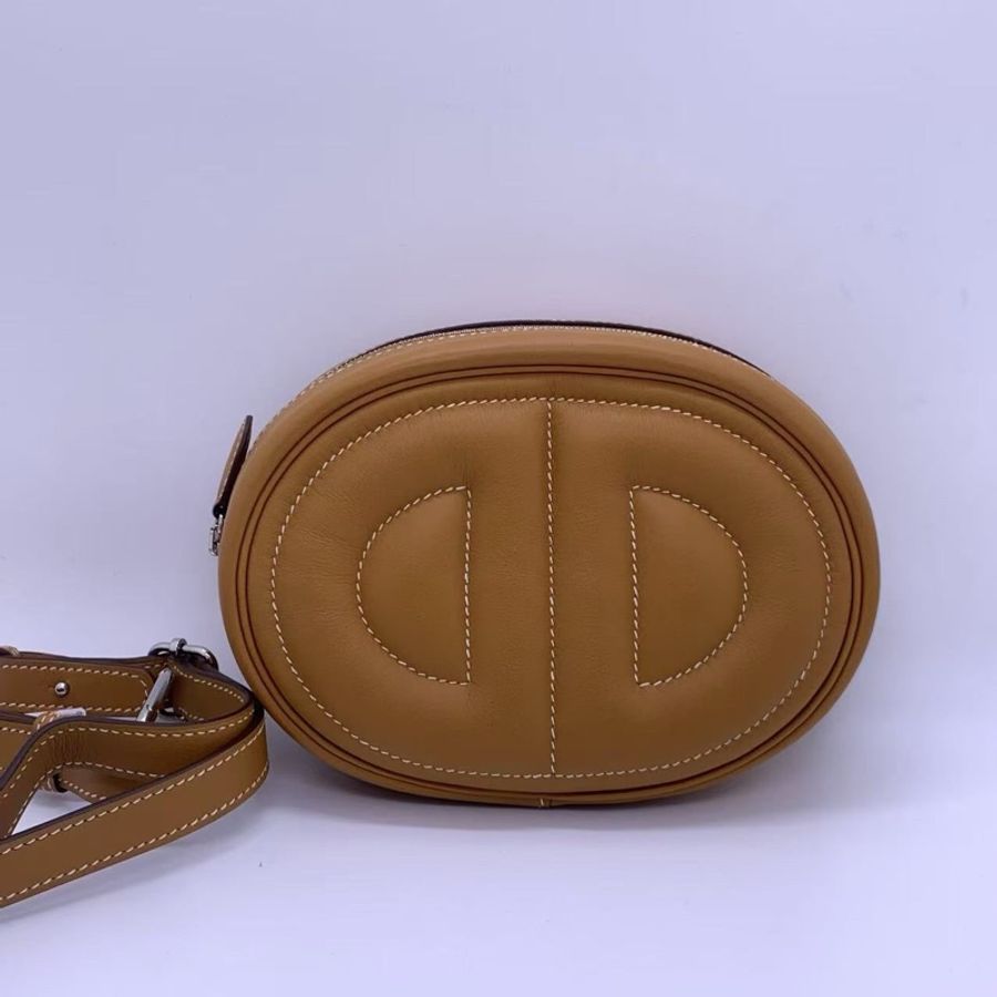 愛馬仕Hermes in the loop猪鼻子腰包芝麻色Y刻-0