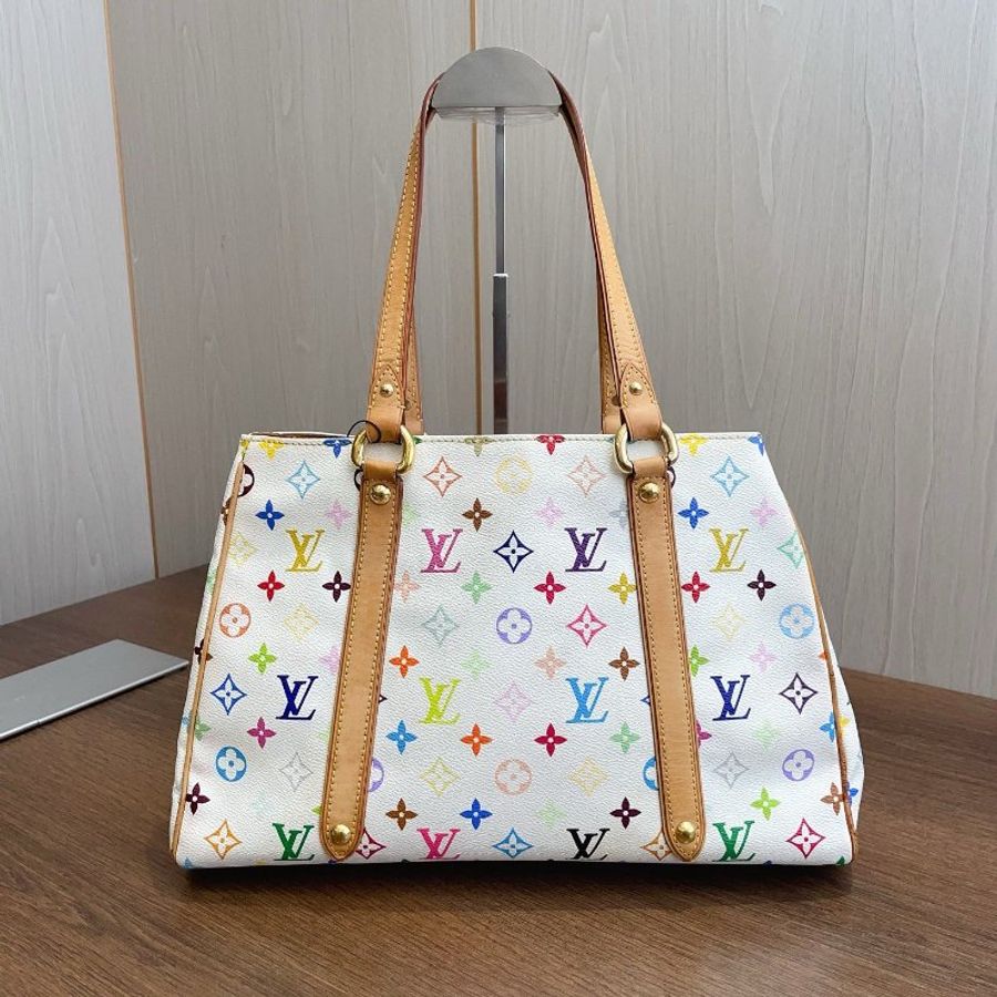 路易威登/Louis Vuitton 白三彩托特包-1