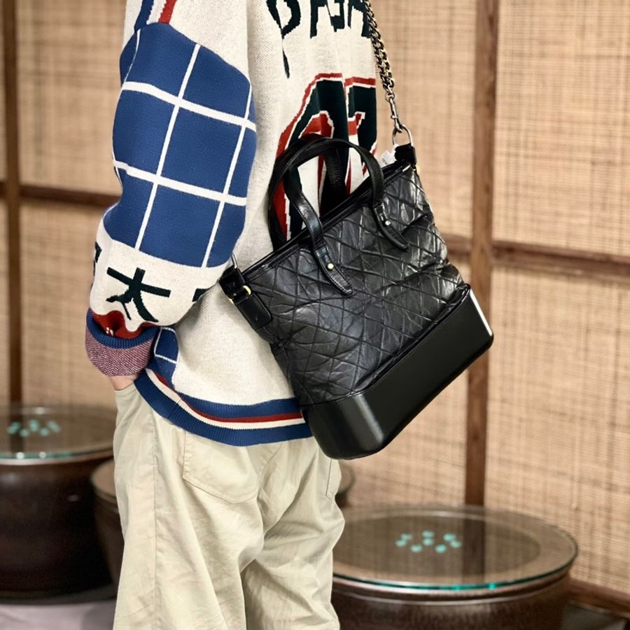 🌚CHANEL香奈兒Gabrielle系列大號流浪托特包-25