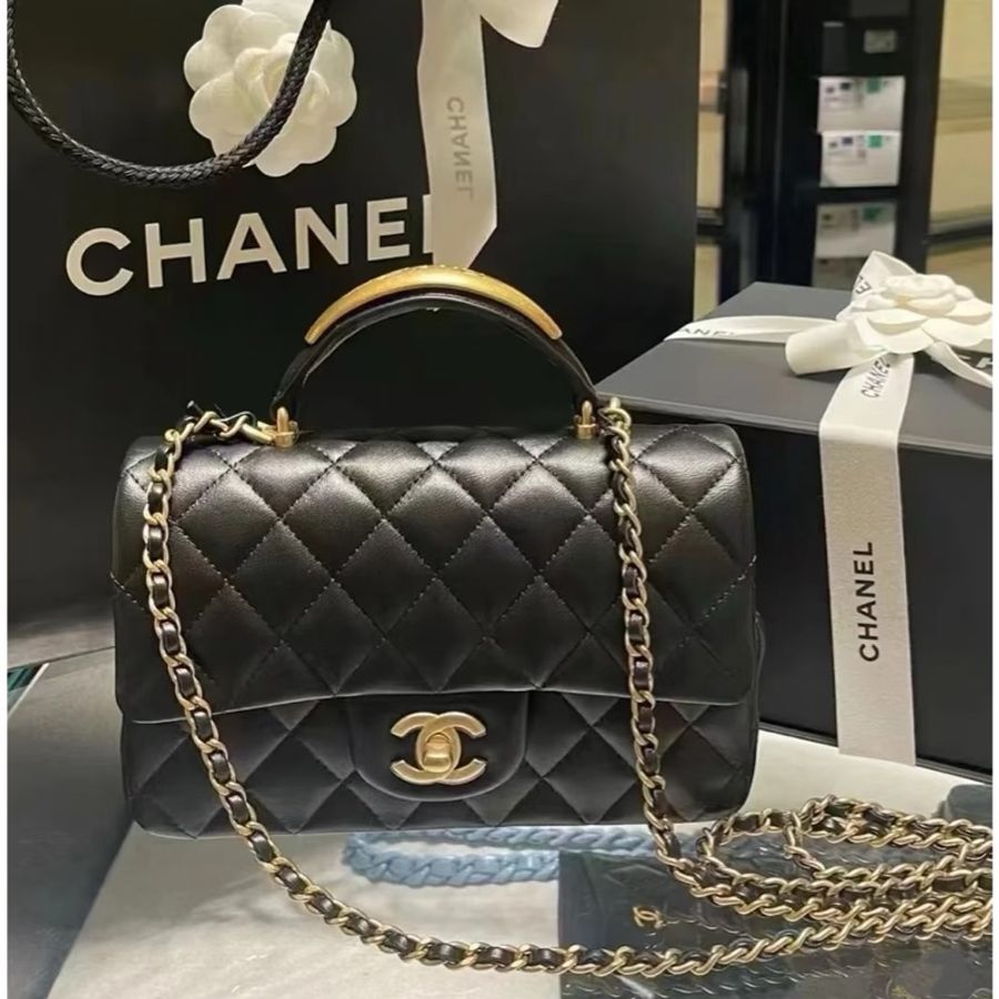 Chanel mini handle cf 20 金屬手柄-0