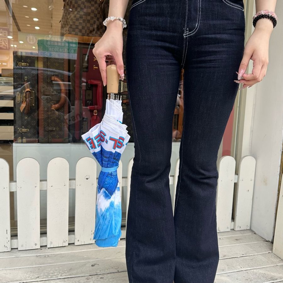 【赫蒂國際精品】Chanel 香奈兒Surf Line衝浪系列折疊傘 vintage-9