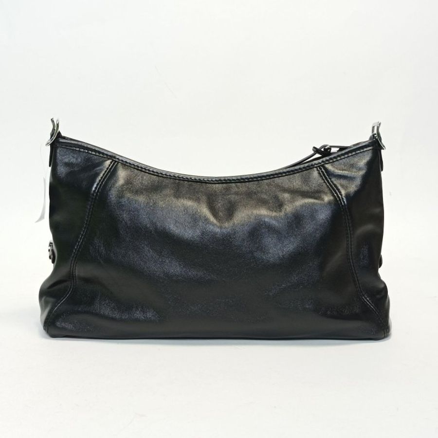 LOUIS VUITTON CARRYALLEastWest黑色羊皮銀扣晶片肩背包-2