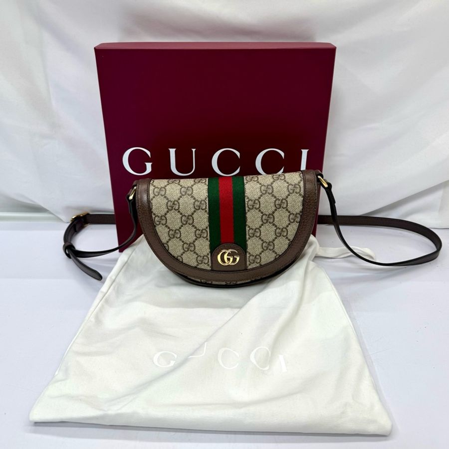 GUCCI 古馳 Ophidia 經典GG老花迷你肩背包 757309-0