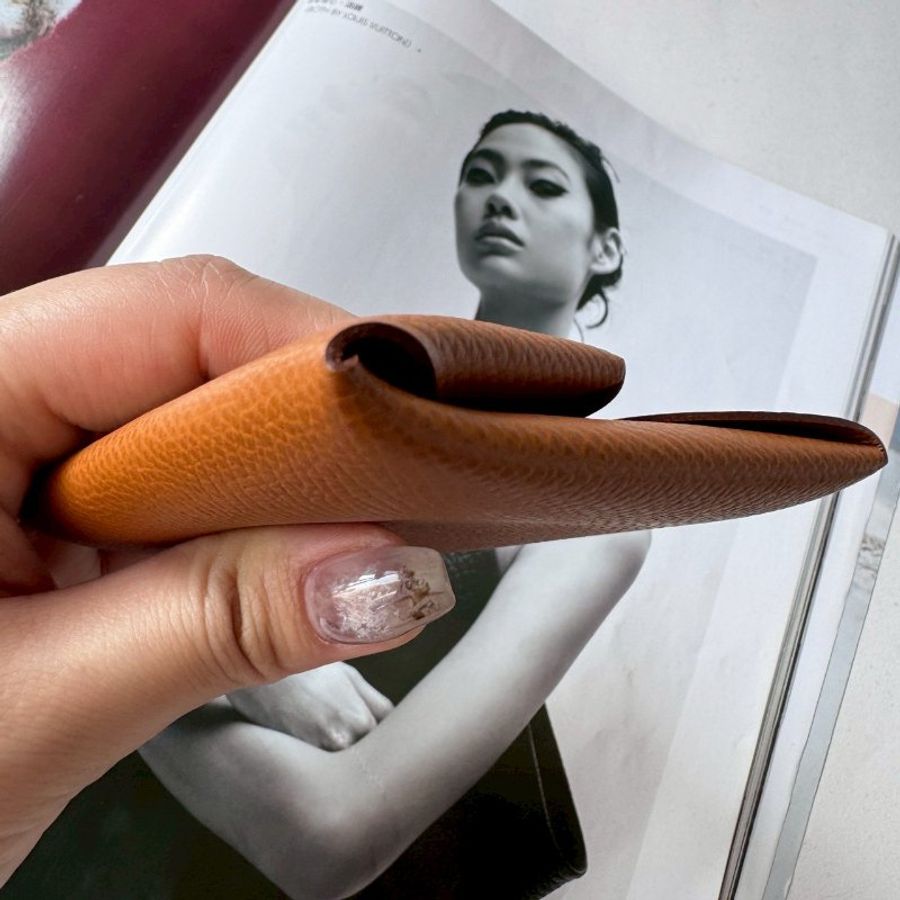 ✨全新閒置商品✨ Hermes 金棕色 Bastia 零錢包-3
