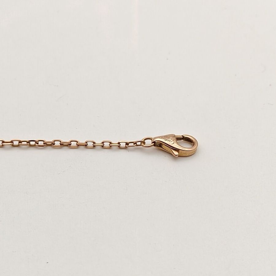 CARTIER 18K玫瑰金鑽石SAPHIRS三鑽彩寶手鏈M-L碼-3