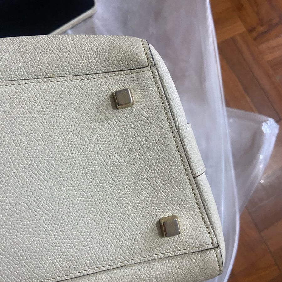 (官方已停產)valextra brera medium bag 中號 奶白色-7