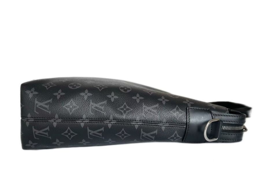 【極罕有黑色背包🖤全網最低價✨】Louis Vuitton Explorer黑花拼皮男士公文包-8
