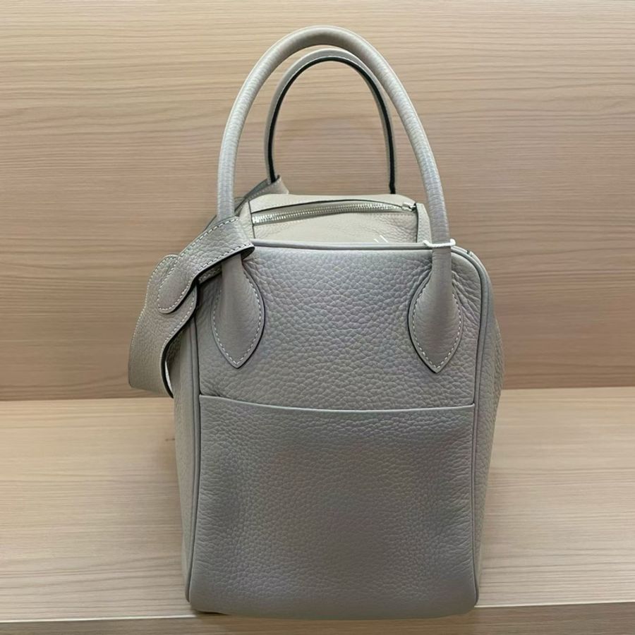 Hermes 愛馬仕 LINDY斑鳩灰 銀扣TC 34,2009年 框m 無附件-3