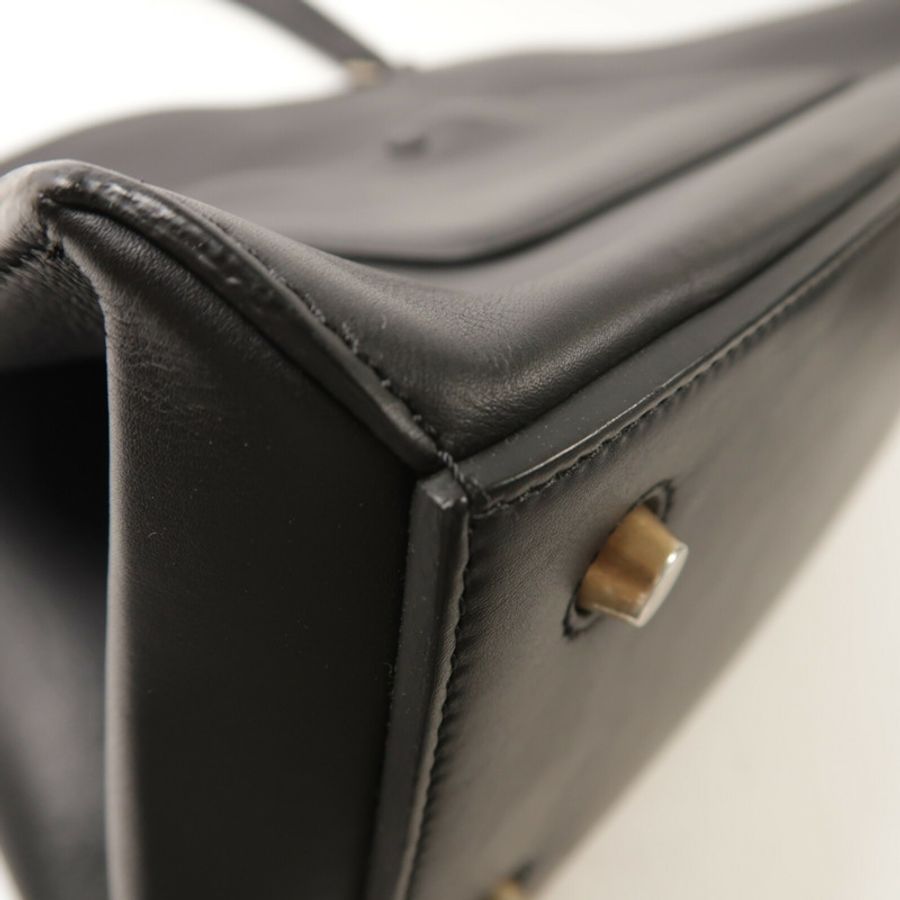 CELINE 牛皮皮革/馬毛Edge Bag手挽袋-10