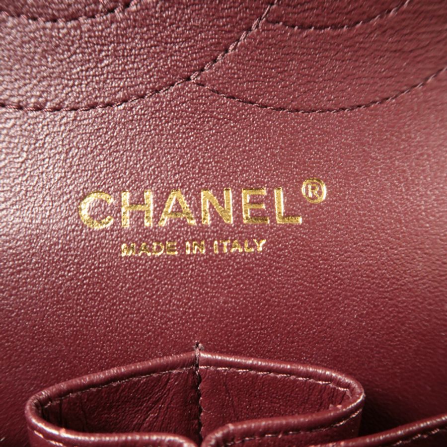 CHANEL 牛皮皮革Large Classic鏈帶肩背袋-5