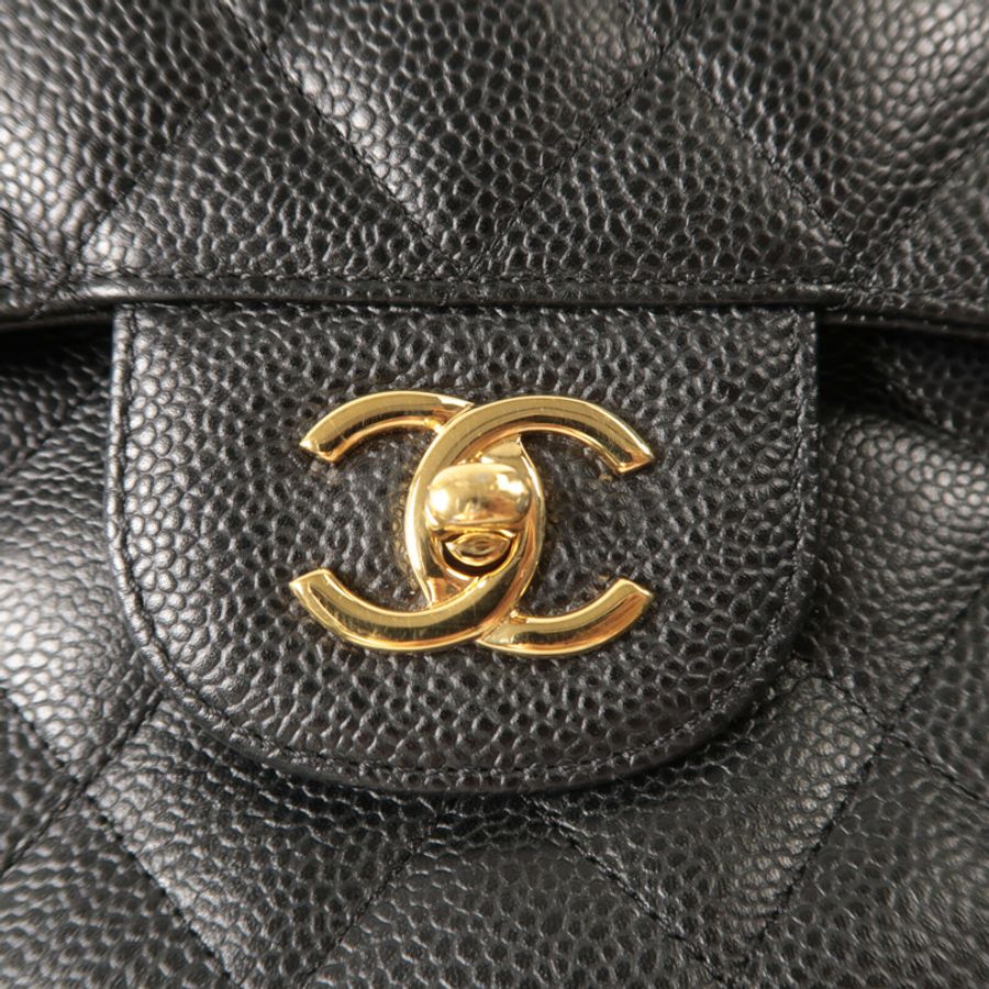 CHANEL 牛皮皮革Large Classic鏈帶肩背袋-8