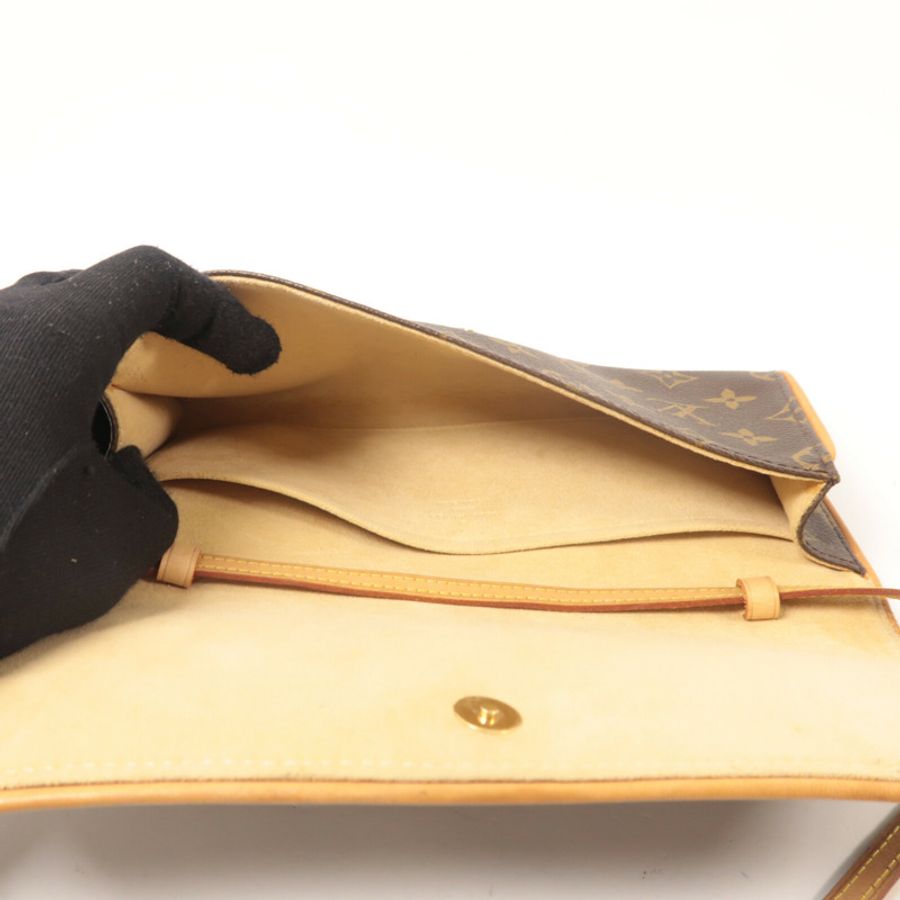 LOUIS VUITTON Monogram Pochette Twin GM肩背袋-4