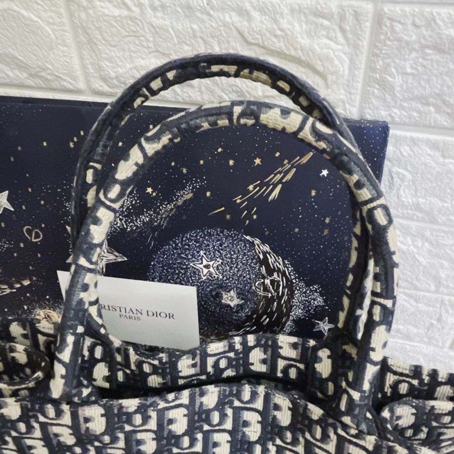 平台最低價近新激甜價✨ 迪奧 CHRISTIAN DIOR Book Tote 中型老花刺繡托特包Oblique 防塵袋/保證卡-5