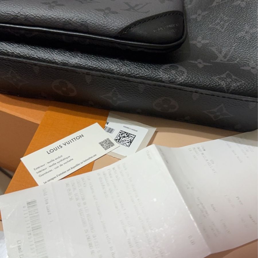 LOUIS VUITTON Trio郵差包三合一黑色PVC老花-5