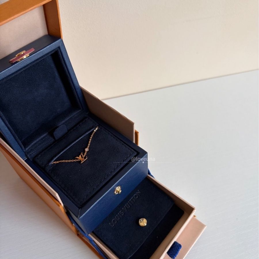 ❣️【NS級-全新閒置品】 LV 18K金單鑽字母手鏈-3