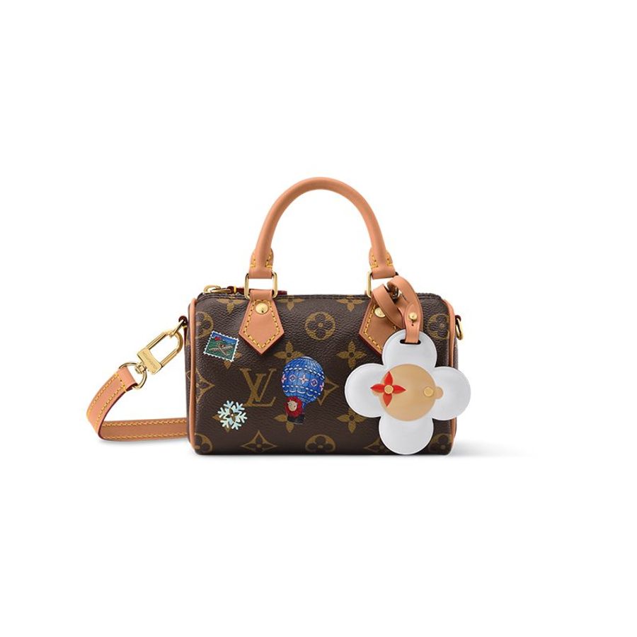 Nano Speedy Monogram Snowy Pearl Bag-0
