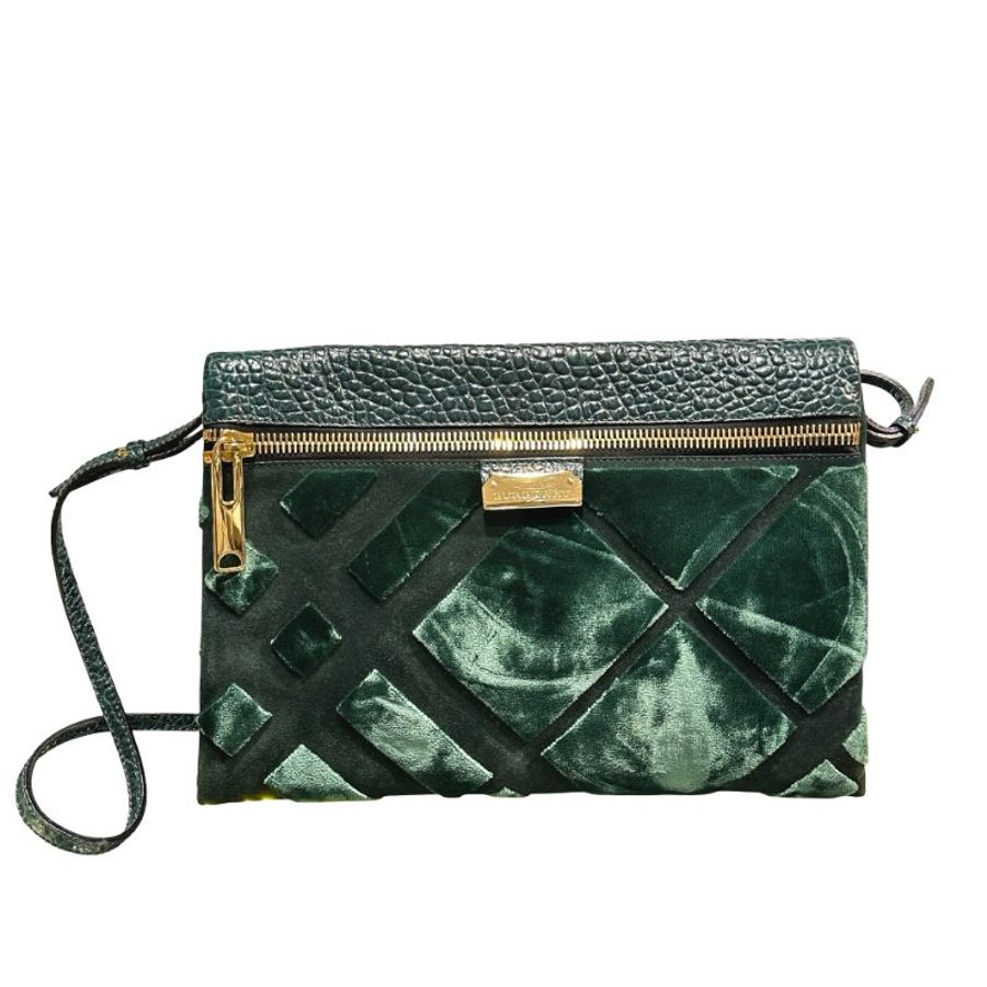 Used BURBERRY Cross Body Bag Green-0