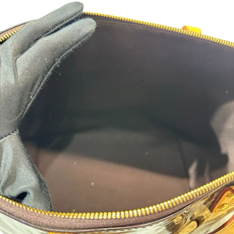 Used LOUIS VUITTON BELLEVUE Shoulder Bag Deep Red GHW-7