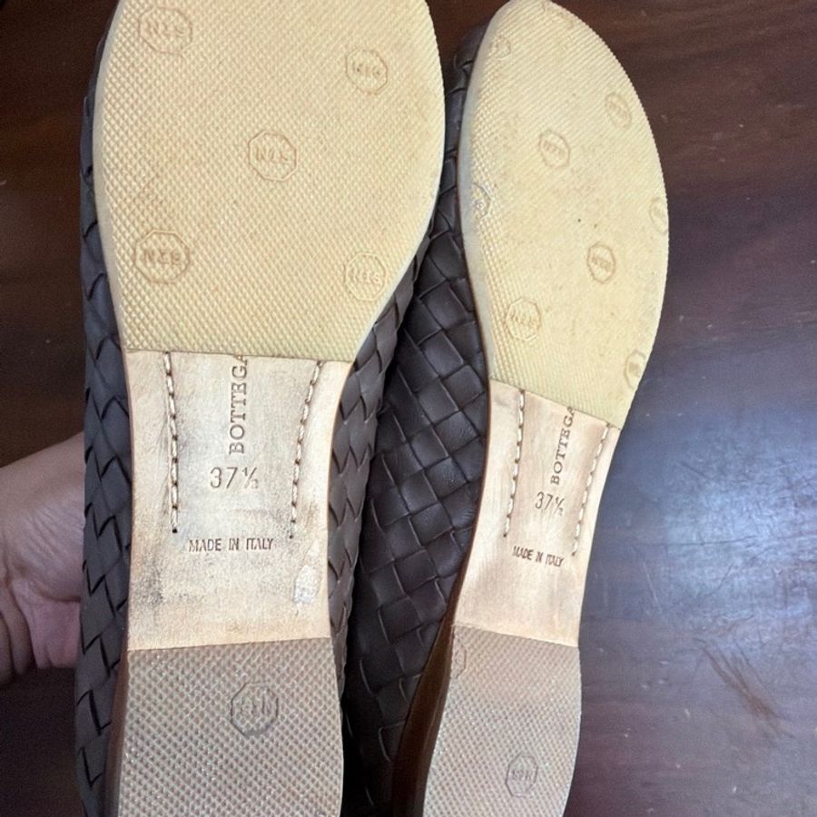 Bottega VENETA 編織 休閒娃娃鞋 義大利 37 1/2-4