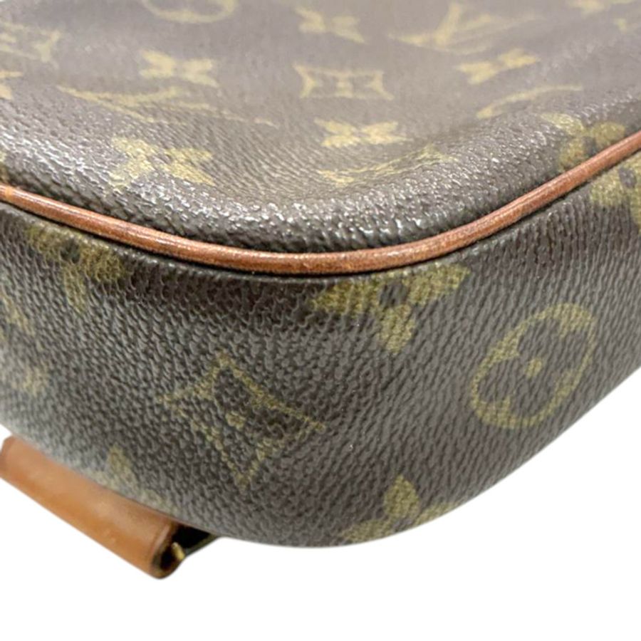 棕色 原花帆布 Pochette Gange 胸口包【LOUIS VUITTON LV 路易威登】 M51870-9