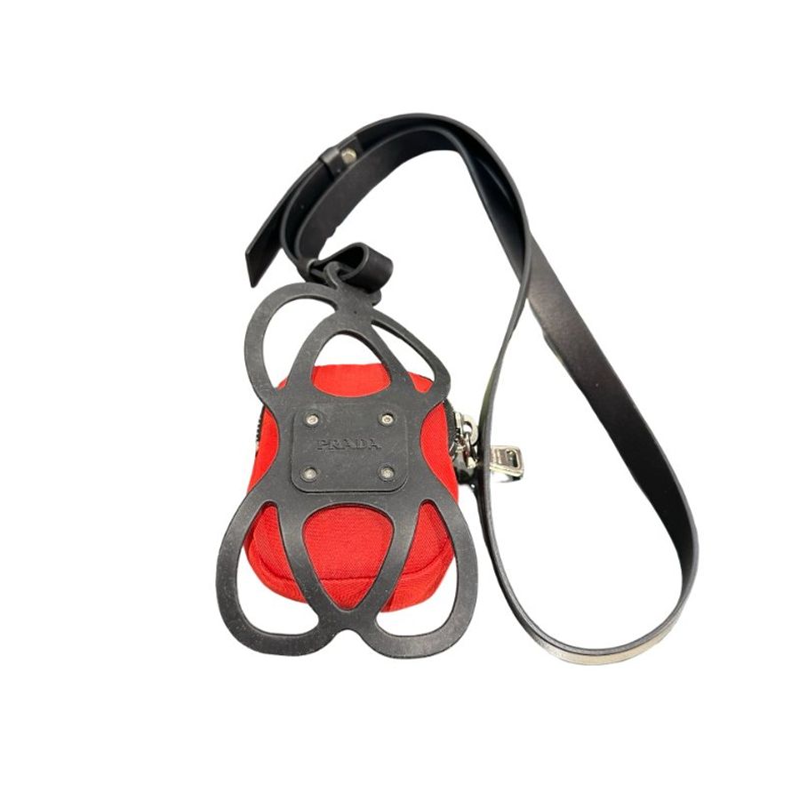 Used PRADA Pouch Red-3