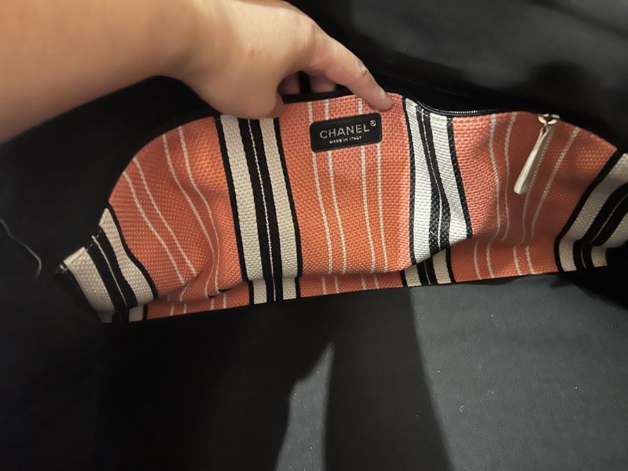 Chanel 布沙灘包/購物包/旅行袋/媽媽包-21