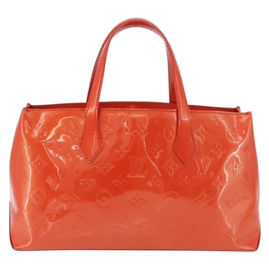 【日本直送】路易威登 Monogram Vernis Wilshire PM 手袋 橙色日落色 M93644 正品 176732A-1