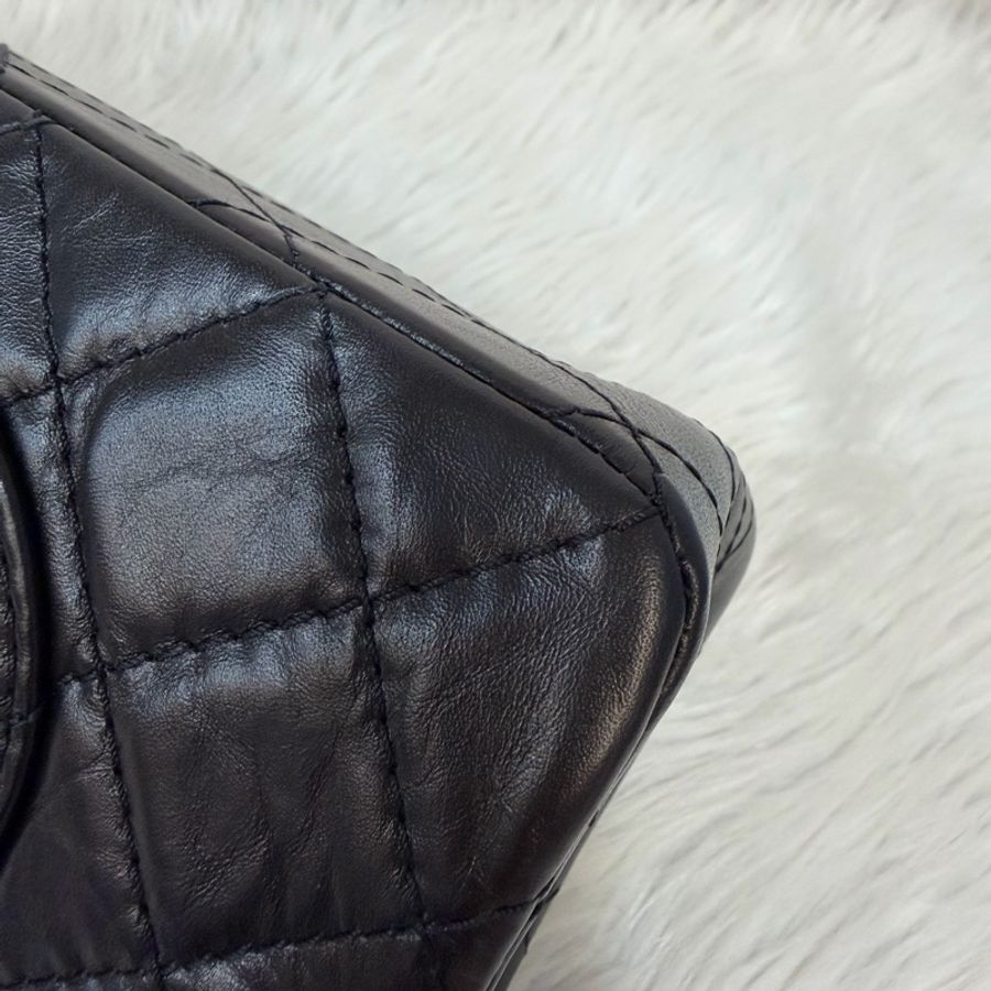 CHANEL A37587 黑色 牛皮 金鍊 28 coco 2.55 226 肩背包 斜背包-11