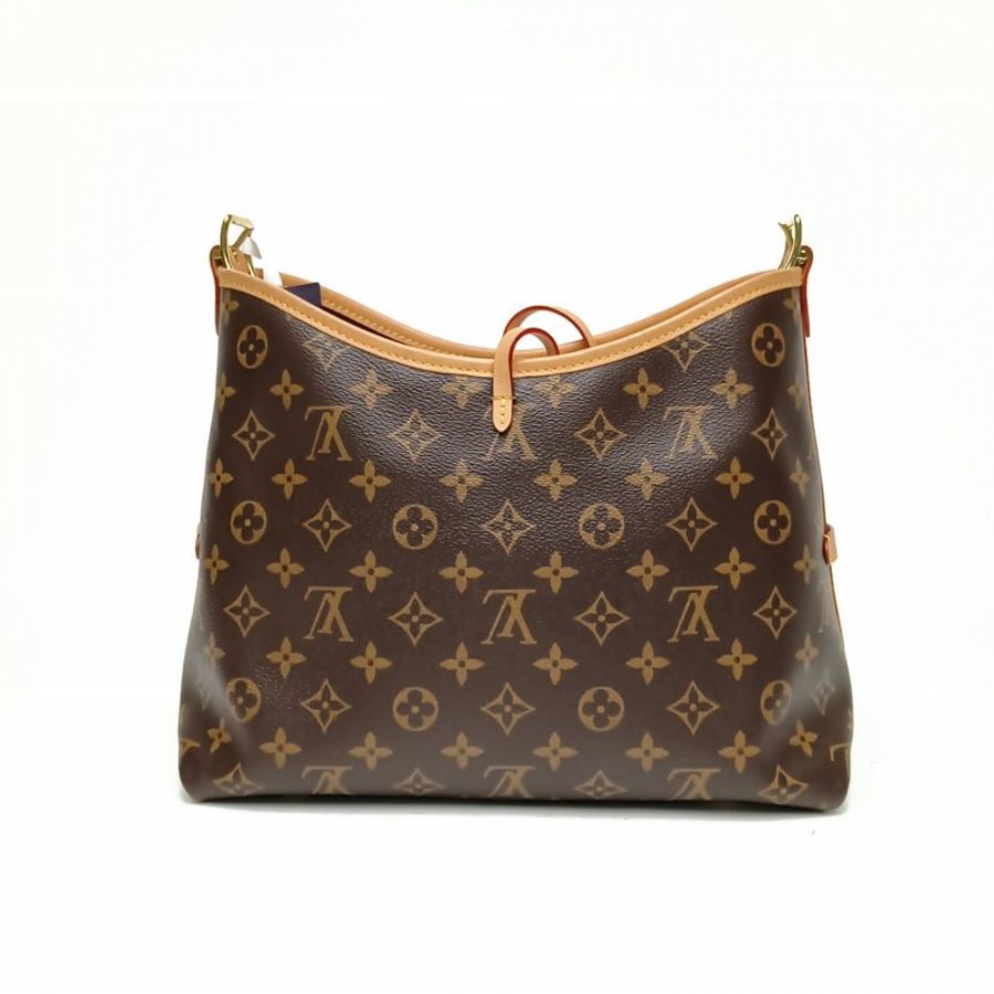 LOUIS VUITTON CARRYALL小號29配子袋老花PVC金扣晶片肩背包-2