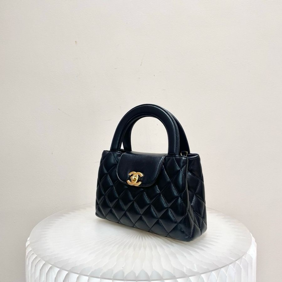 閒置 Chanel香奈兒25AKelly黑金手柄包大號🖤 芯片款 專櫃斷貨款 羊皮材質 優雅又復古 vintage風滿滿 百搭又好看 富家千金即視感-1