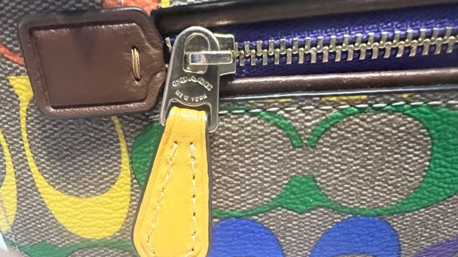 Coach color logo Boston bag-4