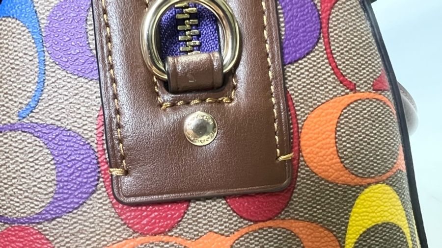 Coach color logo Boston bag-5