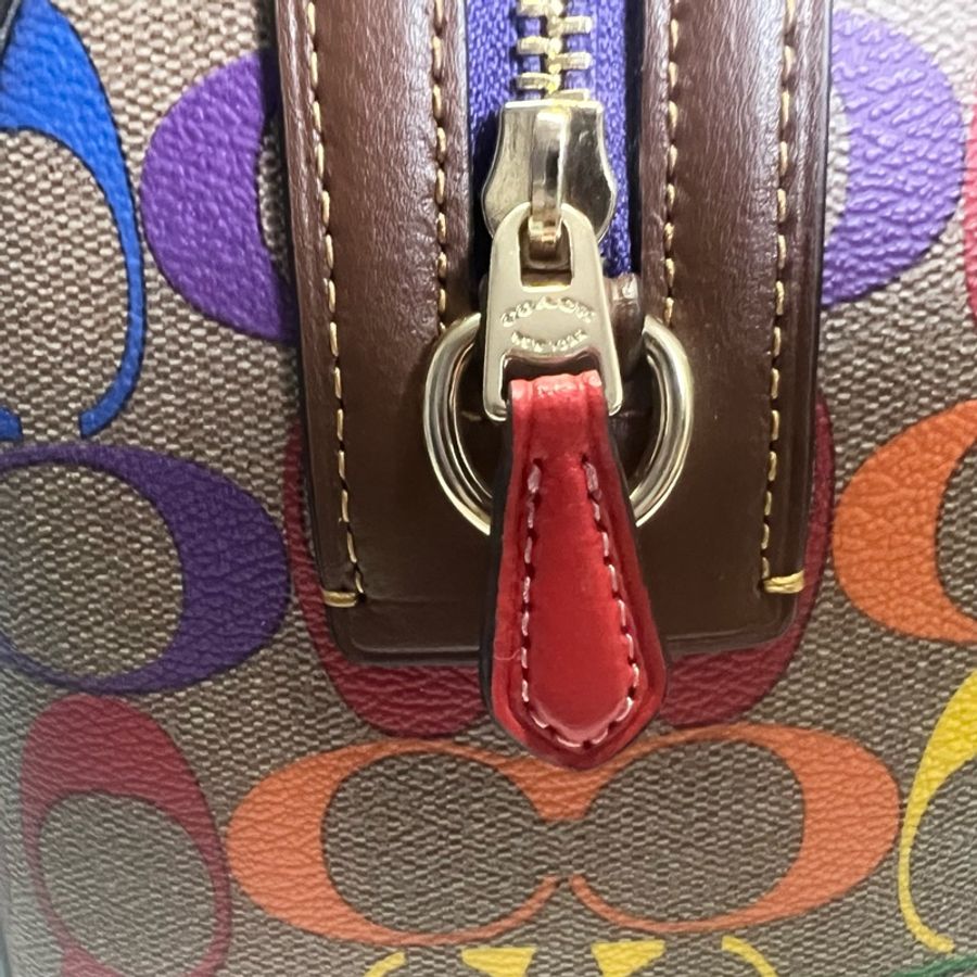 Coach color logo Boston bag-6
