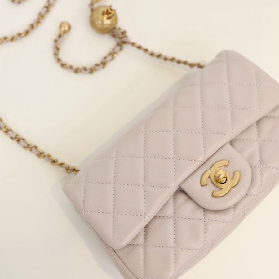 二手Chanel cf20 香芋紫金球-18