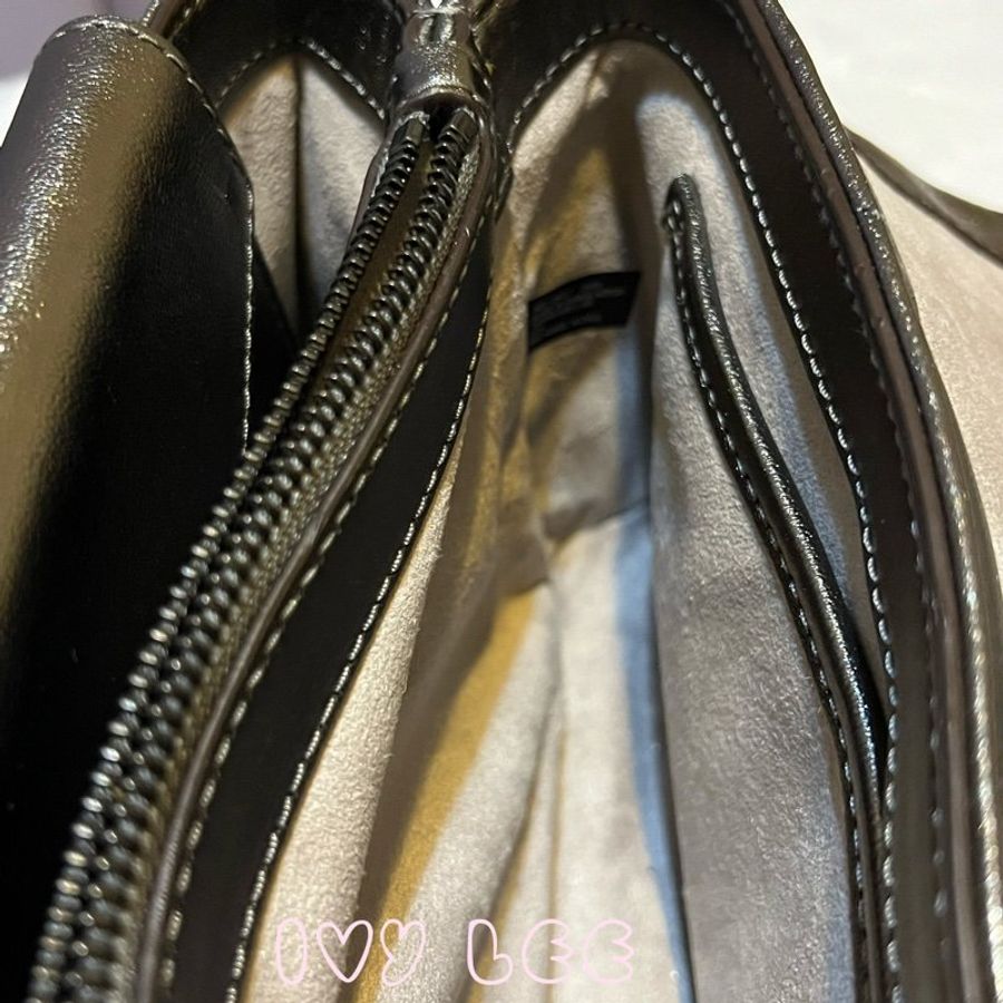 MICHAEL KORS 30H9UOEL6K Cece V形 山行紋路絎縫金屬皮革 斜背包 肩背包 鍊帶包 二手精品 Michael Kors 《夫妻的世界》韓素希同款-51