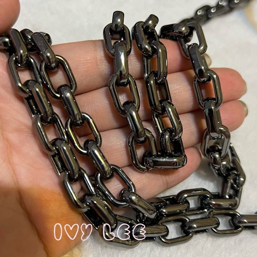 MICHAEL KORS 30H9UOEL6K Cece V形 山行紋路絎縫金屬皮革 斜背包 肩背包 鍊帶包 二手精品 Michael Kors 《夫妻的世界》韓素希同款-56