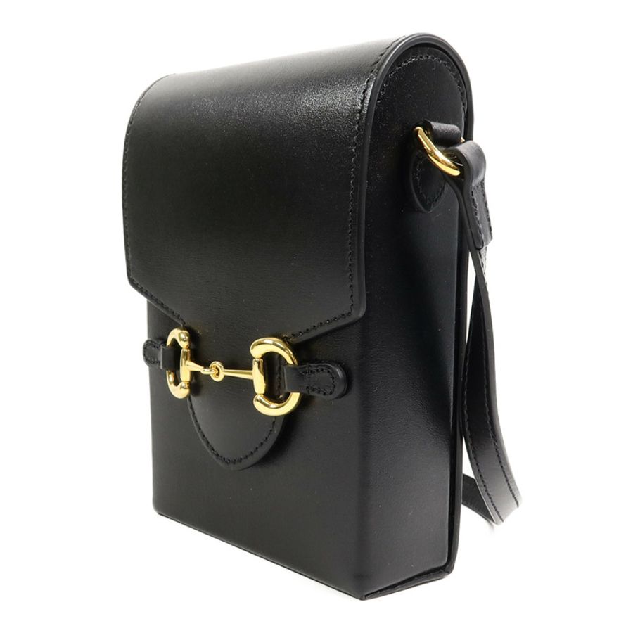 GUCCI 牛皮皮革1955 Horsebit肩背袋-2