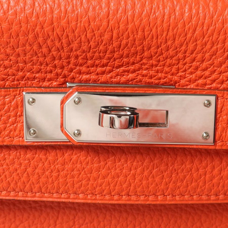 HERMES Togo皮革Kelly 32手挽肩背兩用袋Capucine-7