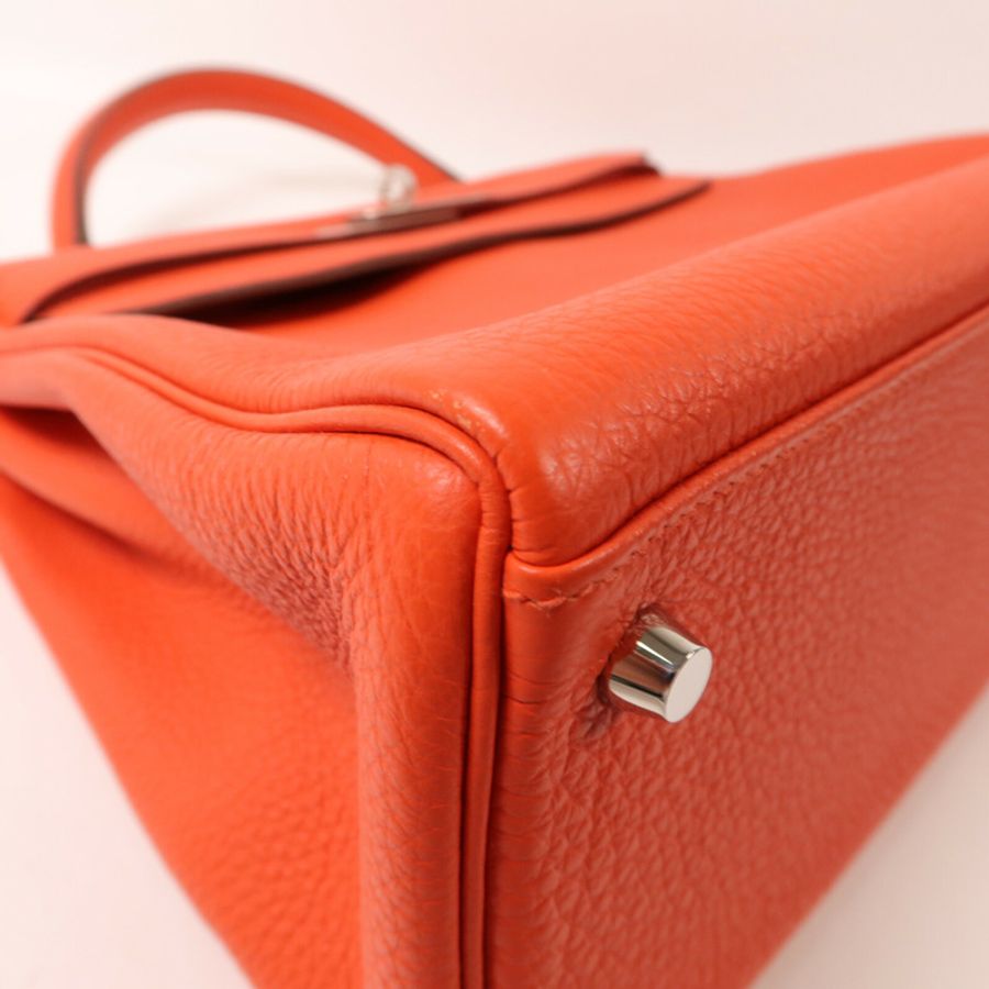 HERMES Togo皮革Kelly 32手挽肩背兩用袋Capucine-12