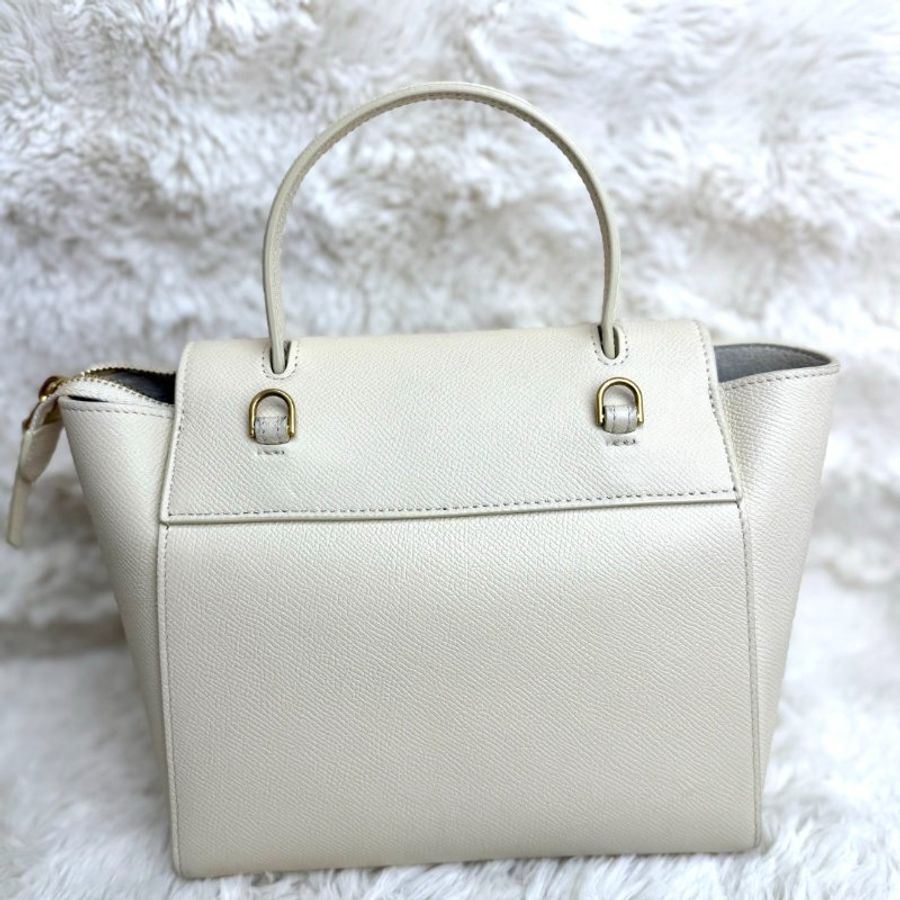 CELINE Belt 奶油白鯰魚包-1