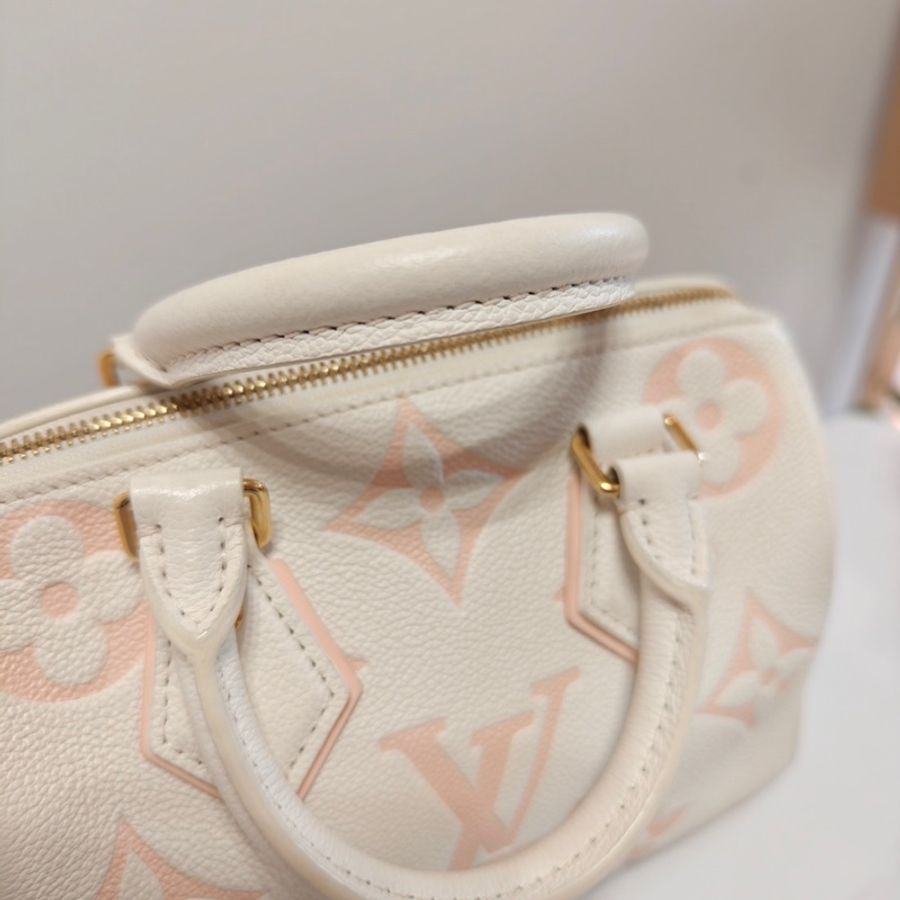 路易威登/Louis Vuitton 芯片speedy20 壓紋粒面牛皮革 20.5 x 13.5 x 12-5