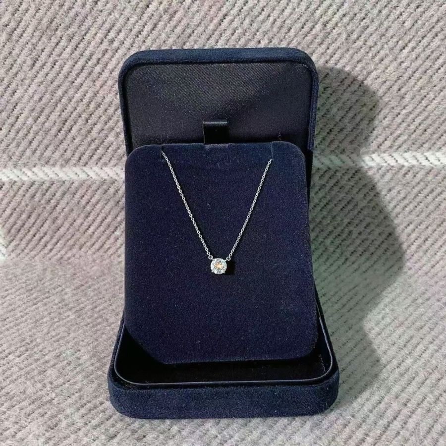 Tiffany0.99克拉鑽石項鍊，0.99克拉，顏色j，淨度vS1-0