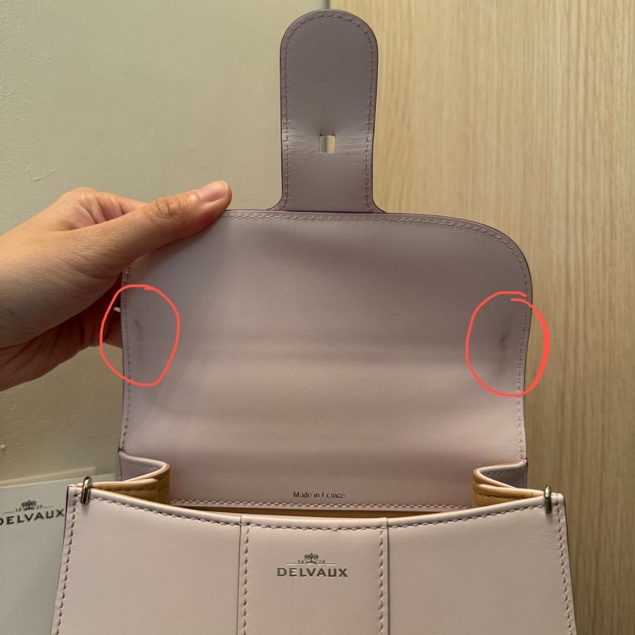 (Full set, unused) Delvaux Brillant Mini in Silk Lavender Colour PM (New Sellier)-13