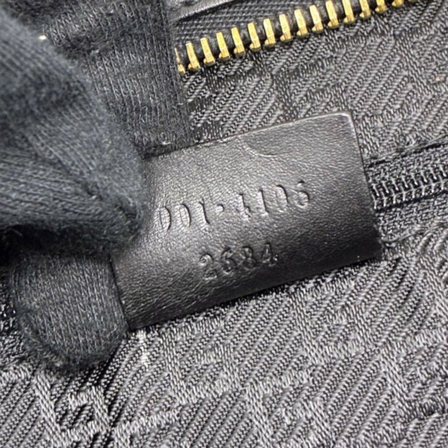 白/黑色 麂皮 牛皮 手提包【GUCCI 古馳】 001 4106-5