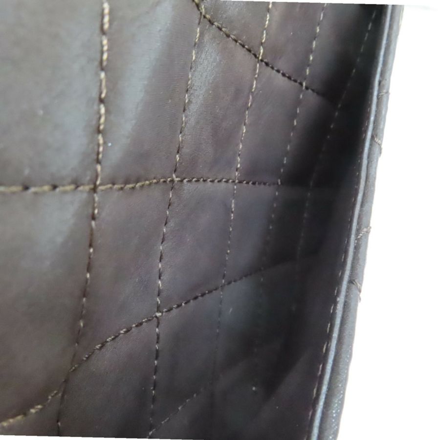 深棕色 菱格紋 牛皮 2.55 肩背包 銀扣【CHANEL 香奈兒】 A37590-4