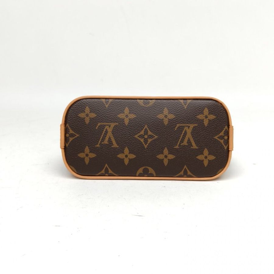 LOUIS VUITTON ALMA貝殼包NANO18老花PVC晶片老花肩背包-4